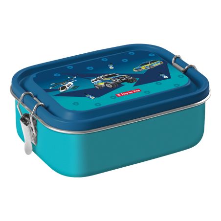 Edelstahl-Lunchbox ''Police''
