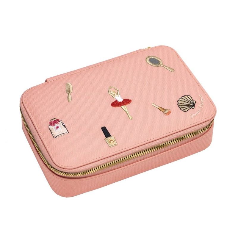 Pencil Box filled Jewellery Bo x pink