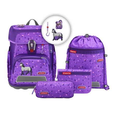 Hama CLOUD schleich® Schulranzen-Set Horse Club Horse (5-tlg.) – Ergonomisch & bequem für Pferdefans