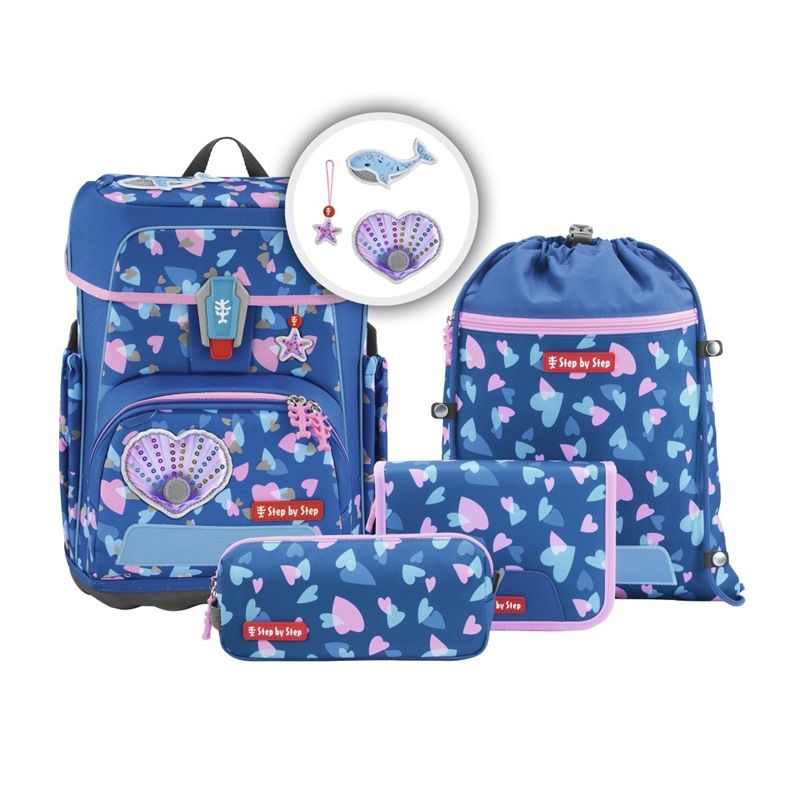 Step by Step® CLOUD REFLECT Schulranzen-Set 'Seashell pearl' | Ergonomisch & sicher