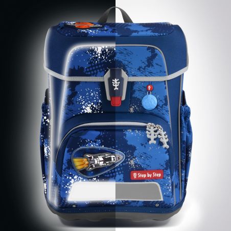 Step by Step® CLOUD REFLECT Schulranzen-Set 'Rocket Novo' | Ergonomisch & reflektierend