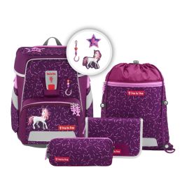 hama SPACE Schulranzen-Set 'Pretty Unicorn Nuala' – 5-teilig – Magisch & Ergonomisch