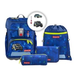 hama CLOUD Schulranzen-Set 'Police Truck' – 4-teilig – Ultraleicht & Ergonomisch