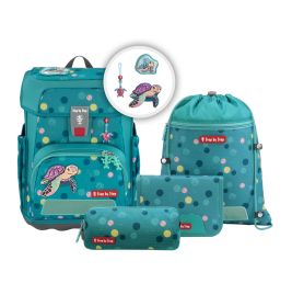 hama CLOUD Schulranzen-Set 'Turtle Josie' – 5-teilig – Komfort & Sicherheit für den Schulstart