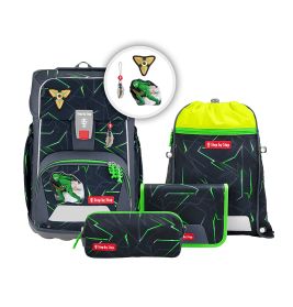 hama GIANT Schulranzen-Set 'Ninja Kimo' – 5-teilig, ergonomisch & sicher. EAN 4047443539052