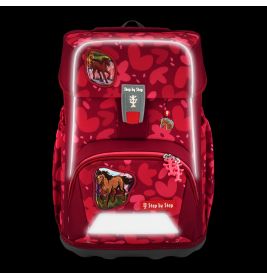 hama GIANT Schulranzen-Set Wild Horse Nora 5-teilig – Ergonomisch & Sicher (4047443539069)