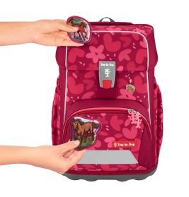 hama GIANT Schulranzen-Set Wild Horse Nora 5-teilig – Ergonomisch & Sicher (4047443539069)