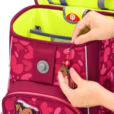 hama GIANT Schulranzen-Set Wild Horse Nora 5-teilig – Ergonomisch & Sicher (4047443539069)