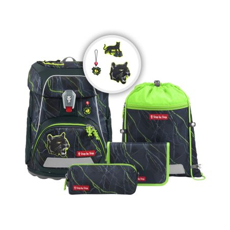 Hama® FIT Schulranzen-Set Danger Cat Chiko | Ergonomisch, 5-teilig & stylisch