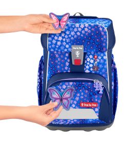 hama GIANT Schulranzen-Set Butterfly Maja 5-teilig – Ergonomisch & Sicher (4047443539076)