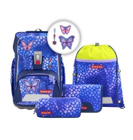hama GIANT Schulranzen-Set Butterfly Maja 5-teilig – Ergonomisch & Sicher (4047443539076)