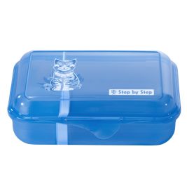 hama Lunchbox 'Cat Lilly' Blau - Frische Snacks, BPA-frei & mit charmantem Katzenmotiv | Ideal für Kinder