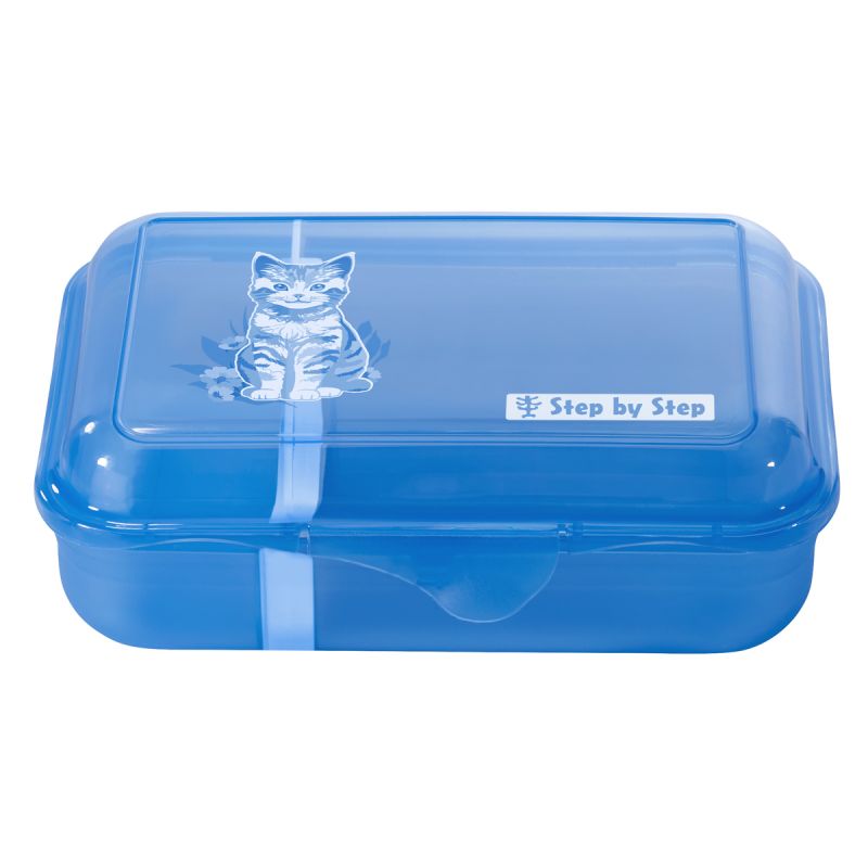 hama Lunchbox 'Cat Lilly' Blau - Frische Snacks, BPA-frei & mit charmantem Katzenmotiv | Ideal für Kinder