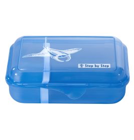 hama Lunchbox 'Manta Rio' Blau - BPA-frei, unterteilt & mit faszinierendem Manta-Motiv | Für Kinder
