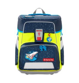 Step by Step® LED Neon Pull-Over GIANT, Gelb | Für Schulrucksack | Erhöht Sichtbarkeit & Sicherheit