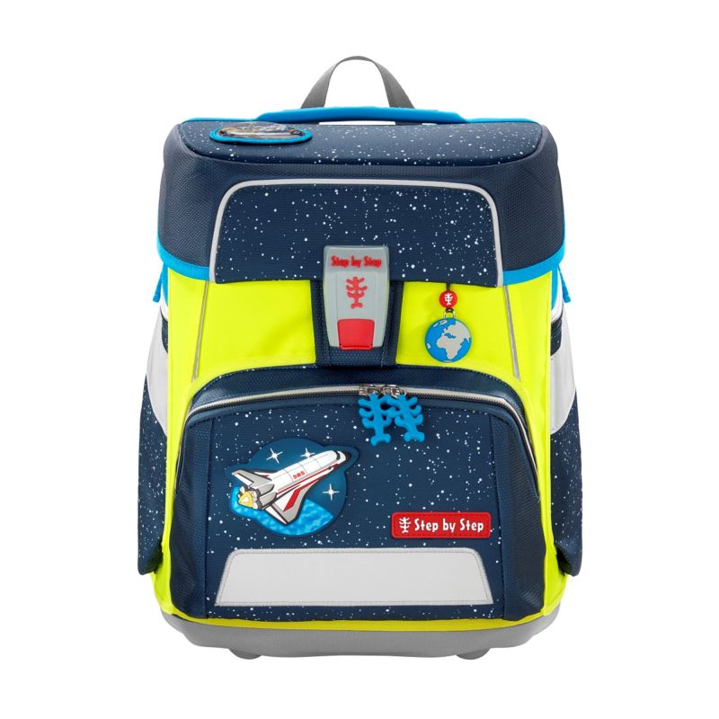 Step by Step® LED Neon Pull-Over GIANT, Gelb | Für Schulrucksack | Erhöht Sichtbarkeit & Sicherheit