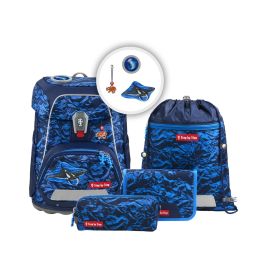 Hama® FIT Schulranzen-Set Manta Rio 5-tlg. | Ergonomisch & stilvoll für den Schulstart