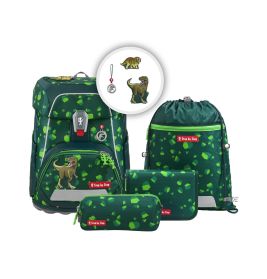 Hama® FIT Schulranzen-Set Dino Targo 5-tlg. | Ergonomisch & sicher im Dinosaurier Design