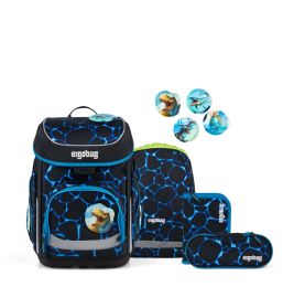 Fond of Schulranzen-Set cubo 'Bärassic Garden' 5-t. blau | Ergonomisch & recycelt