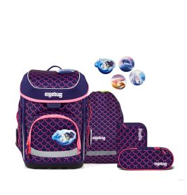 ergobag cubo Schulranzen-Set PerlentauchBär - Ergonomisch, Übersicht & Nachhaltig | 5-teilig