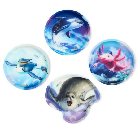 Fond of Schulranzen-Set cubo 'OzeanBärwohner' 5-t. blau | Leicht & ergonomisch