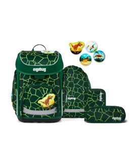 ergobag cubo Schulranzen-Set BärRex - Ergonomisch, sicher & nachhaltig | 5-teilig