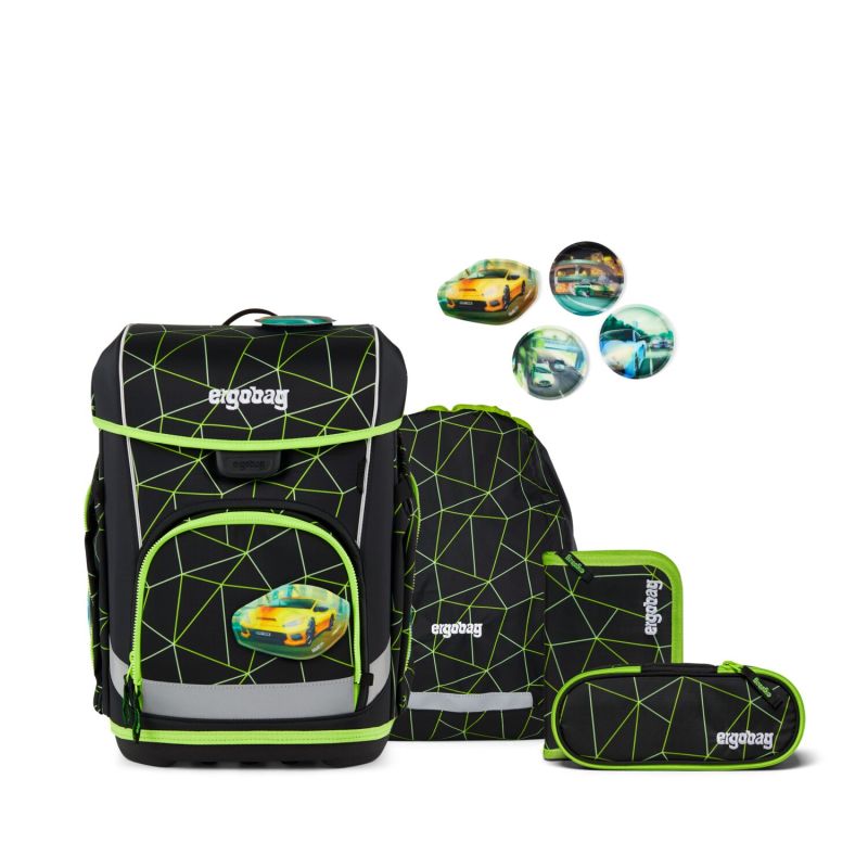 Fond of cubo light CyBär Race Schulranzen-Set – Ergonomie, Sicherheit & cooler Look!