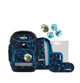 Fond of pack Schulrucksack-Set Bärassic Garden - Blau, 6-teilig, ergonomisch & mitwachsend | EAN 4057081218356