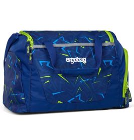 ergobag Sporttasche SpitzenreitBär – Blau-Grün Gemustert | Nachhaltig & Robust