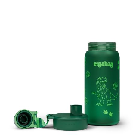 ergobag® Dinosaurier Trinkflasche 550 ml - Auslaufsicher, BPA-frei & spülmaschinengeeignet