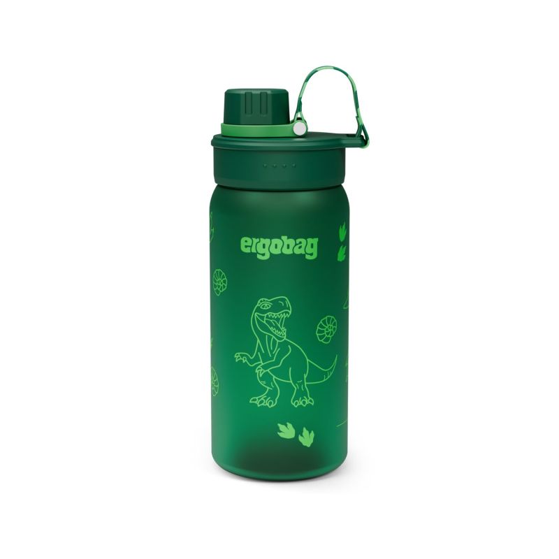ergobag® Dinosaurier Trinkflasche 550 ml - Auslaufsicher, BPA-frei & spülmaschinengeeignet