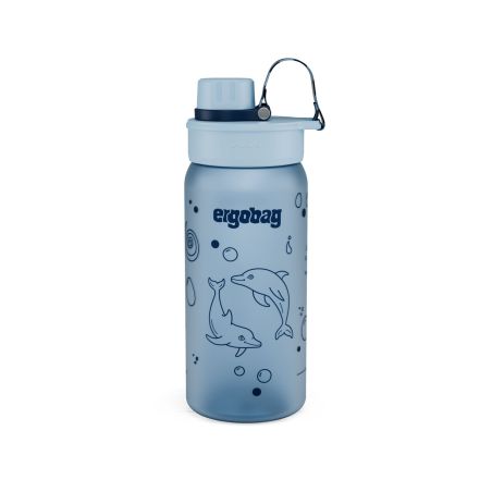 ergobag® Delfin Trinkflasche 550 ml - Auslaufsicher, BPA-frei & spülmaschinengeeignet