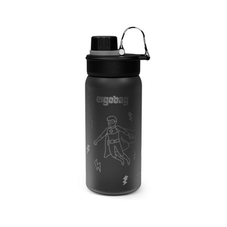 ergobag® Superheld Trinkflasche 550 ml - Auslaufsicher, BPA-frei & spülmaschinengeeignet