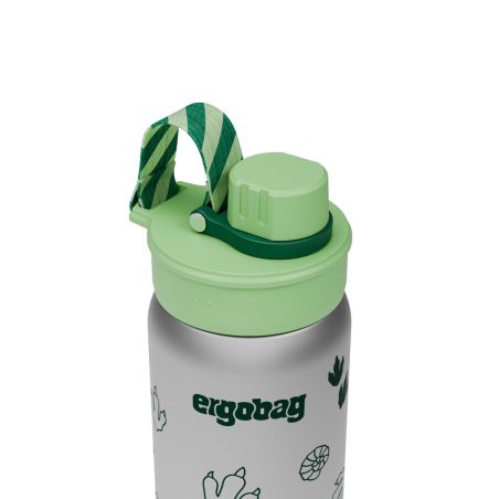 ergobag® Dschungel Edelstahl Trinkflasche 500ml - Auslaufsicher, BPA-frei