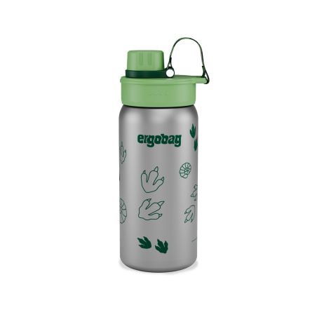 ergobag® Dschungel Edelstahl Trinkflasche 500ml - Auslaufsicher, BPA-frei