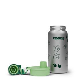 ergobag® Dschungel Edelstahl Trinkflasche 500ml - Auslaufsicher, BPA-frei