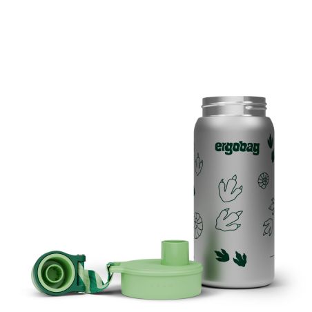 ergobag® Dschungel Edelstahl Trinkflasche 500ml - Auslaufsicher, BPA-frei