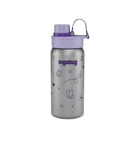 ergobag® Schmetterling Edelstahl Trinkflasche 500ml - Auslaufsicher, BPA-frei