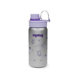 ergobag® Schmetterling Edelstahl Trinkflasche 500ml - Auslaufsicher, BPA-frei