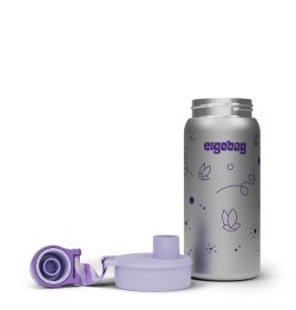 ergobag® Schmetterling Edelstahl Trinkflasche 500ml - Auslaufsicher, BPA-frei