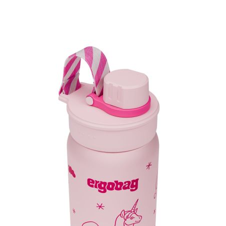 ergobag® Einhorn Edelstahl Trinkflasche 500ml - Auslaufsicher, BPA-frei