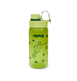 ergobag® Fußball Trinkflasche 0,55L – Schule & Sport, BPA-frei, auslaufsicher