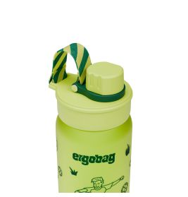 ergobag® Fußball Trinkflasche 0,55L – Schule & Sport, BPA-frei, auslaufsicher