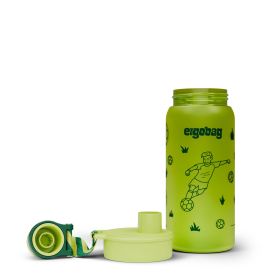 ergobag® Fußball Trinkflasche 0,55L – Schule & Sport, BPA-frei, auslaufsicher