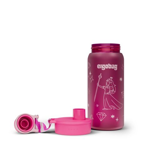 ergobag® Königin Trinkflasche 550 ml - Auslaufsicher, BPA-frei & spülmaschinengeeignet