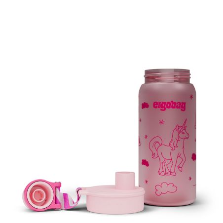 ergobag® Einhorn Trinkflasche 550 ml - Auslaufsicher, BPA-frei & spülmaschinengeeignet