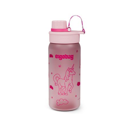 ergobag® Einhorn Trinkflasche 550 ml - Auslaufsicher, BPA-frei & spülmaschinengeeignet