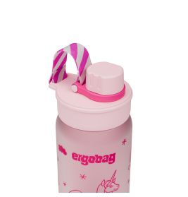 ergobag® Einhorn Trinkflasche 550 ml - Auslaufsicher, BPA-frei & spülmaschinengeeignet