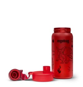 ergobag® Drache Trinkflasche 550 ml - Auslaufsicher, BPA-frei & spülmaschinengeeignet