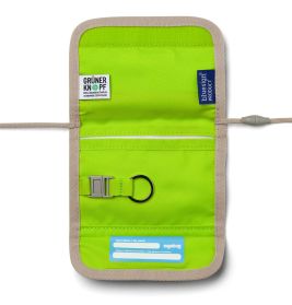 ergobag® Brustbeutel Flower PowBär – Schlüssel & Geld sicher verstaut, wasserabweisend, Beige